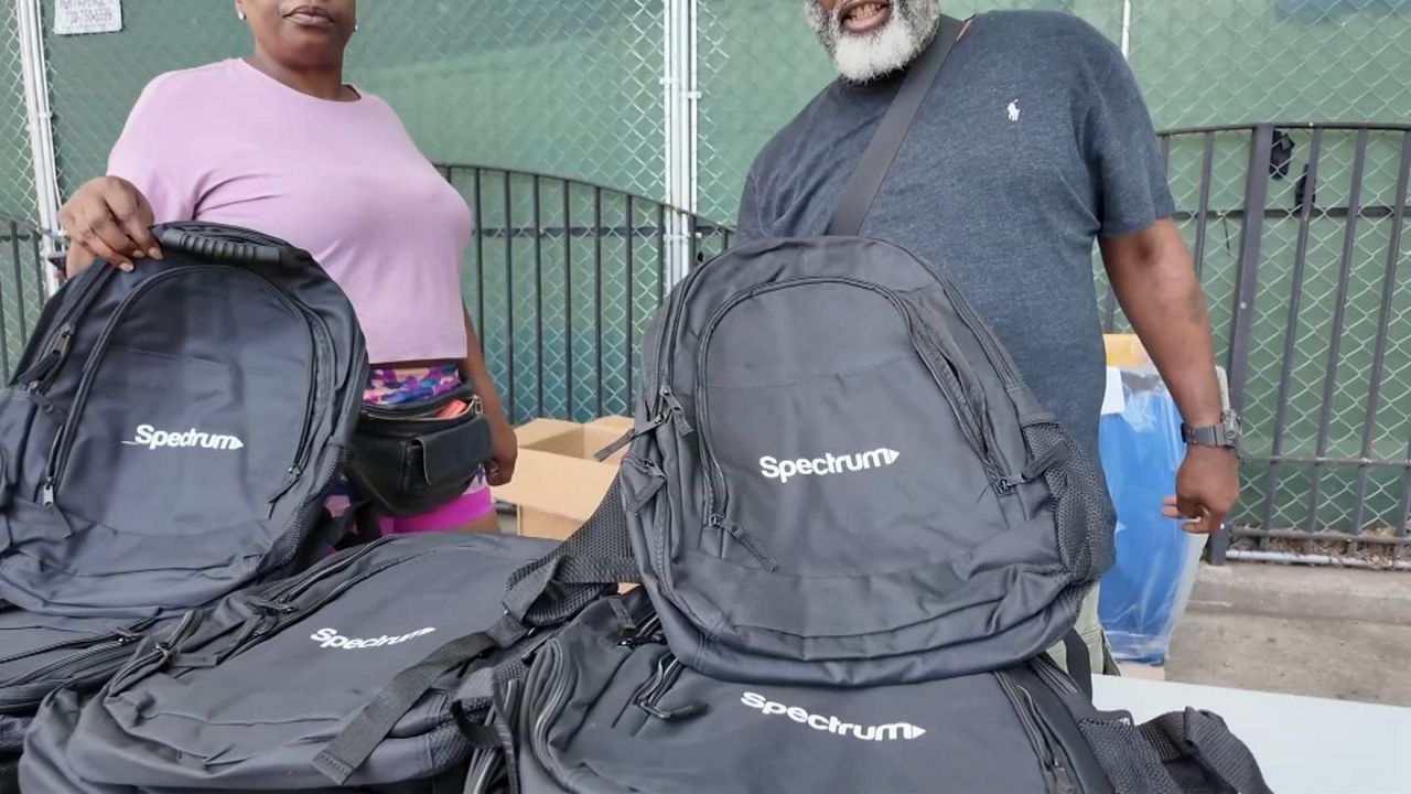 Students in Inwood receive school supplies before classes begin
