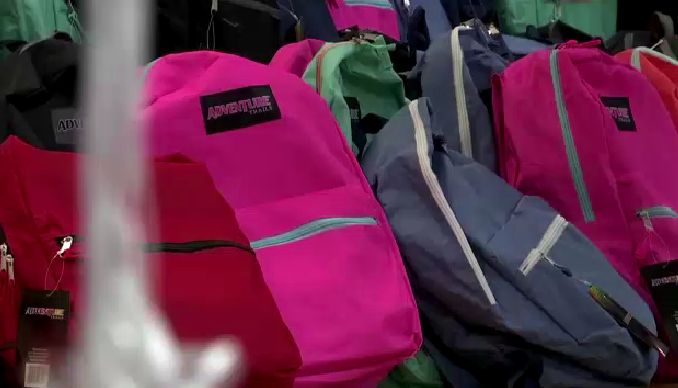 School districts in Seminole, Orange and Volusia counties announced they were banning backpacks at sporting events because of fears that students would bring guns to games. (File photo of school bags)