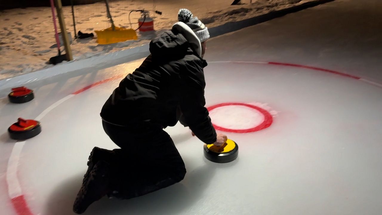 Northeast Ohio man brings curling rink to life in backyard