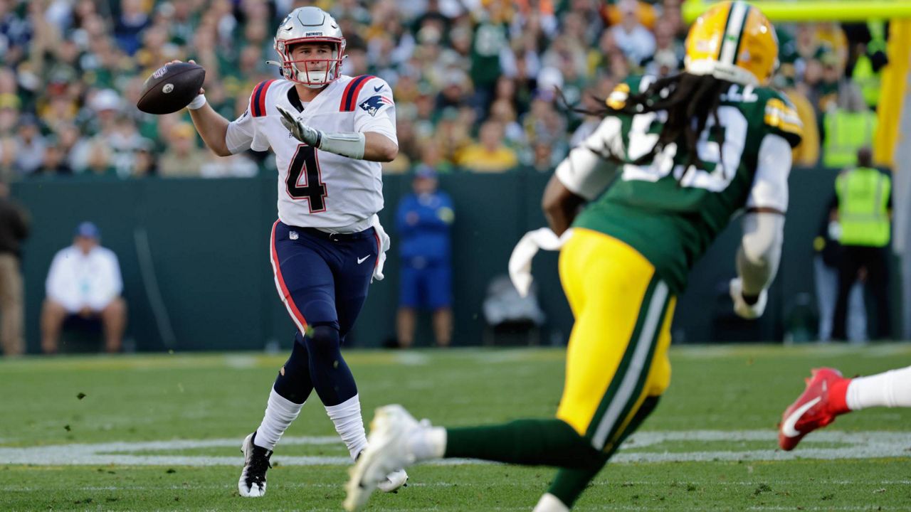 Green Bay Packers place kicker Mason Crosby (2) celebrates after kicking a  31-yard field goal during overtime in an NFL football game against the New  England Patriots, Sunday, Oct. 2, 2022, in