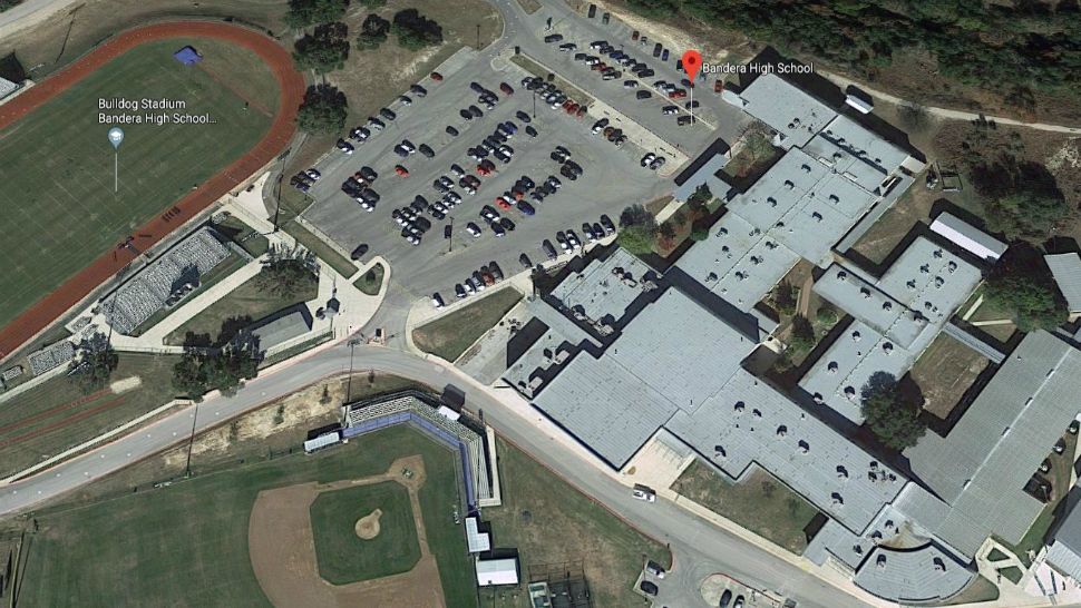 Satellite view of Bandera High School in Bandera, Texas. (Google Maps)