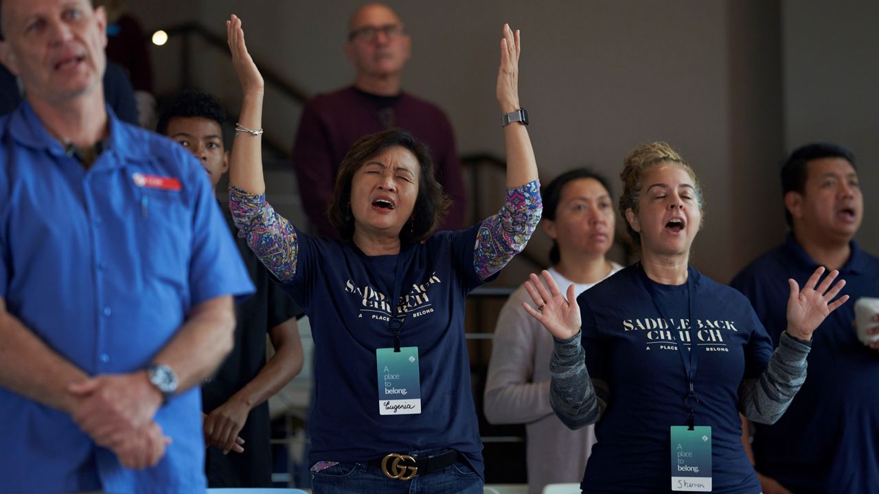 baptist congregants worship in California