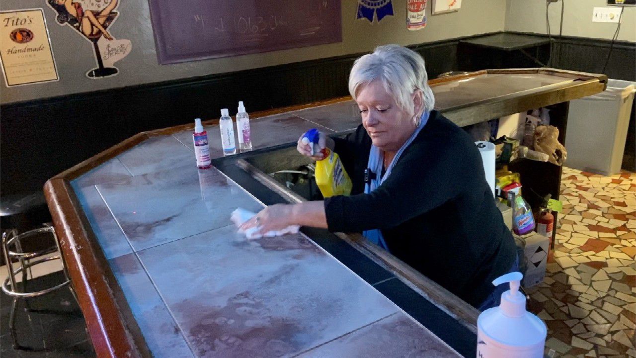 Michaele Laria at her bar