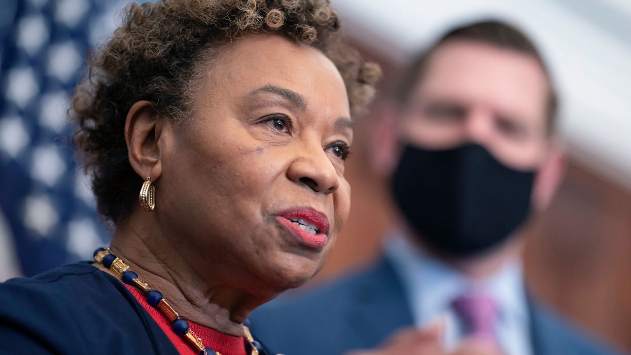 Rep. Barbara Lee, D-Calif., at the Capitol in Washington, Wednesday, Feb. 23, 2022. (AP Photo/J. Scott Applewhite)