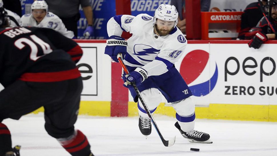 Tampa Bay's Barclay Goodrow has scored four goals in 51 career playoff games, three have been game-winners.