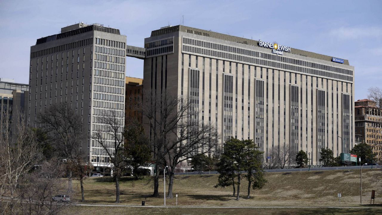 Barnes-Jewish Hospital as seen in St. Louis, Monday, March 4, 2013. The complex includes St. Louis Children's Hospital and the Washington University Transgender Clinic. (AP Photo/Jeff Roberson)