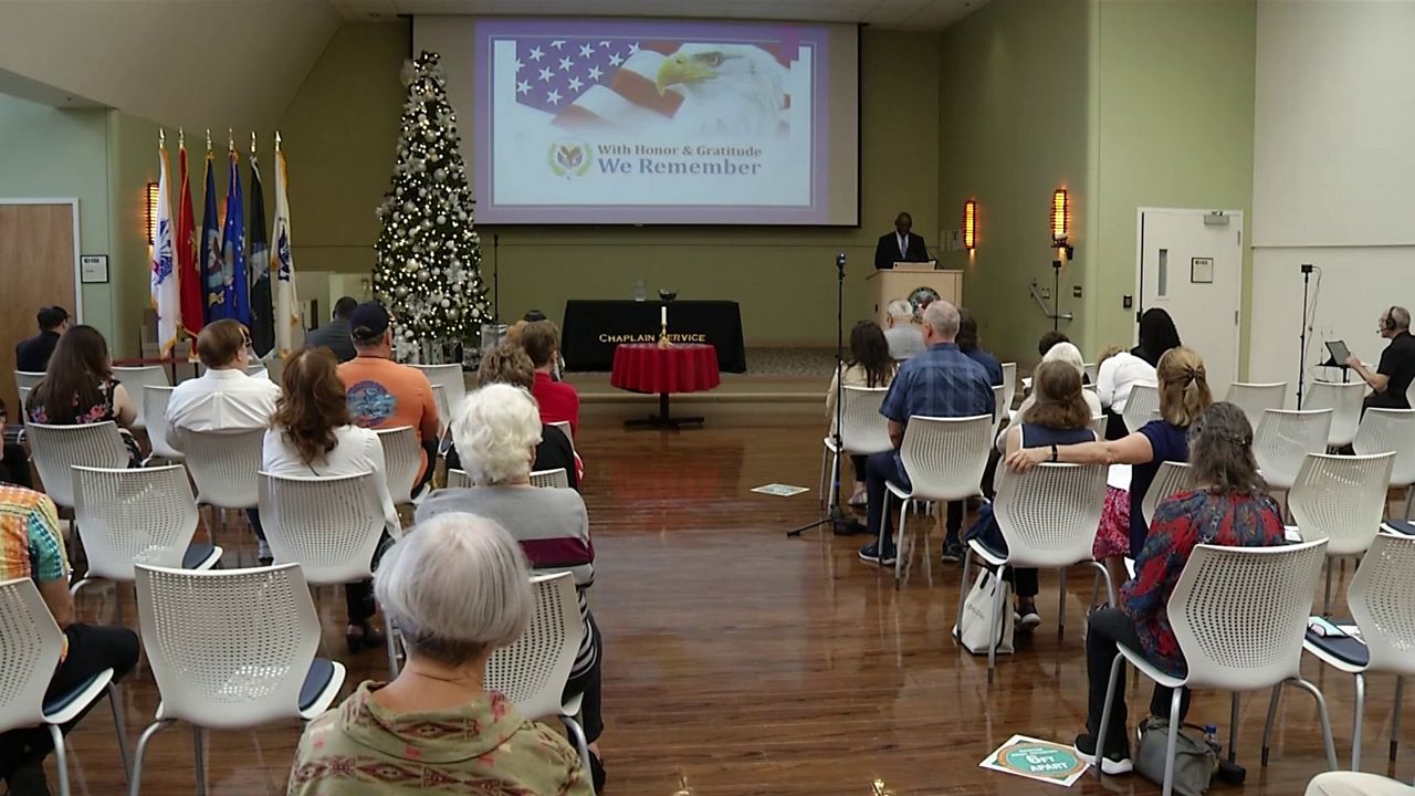 Bay Pines VA holds small ceremony for veterans who passed away from their illnesses at the hospital. (Spectrum News/Randy Levine)