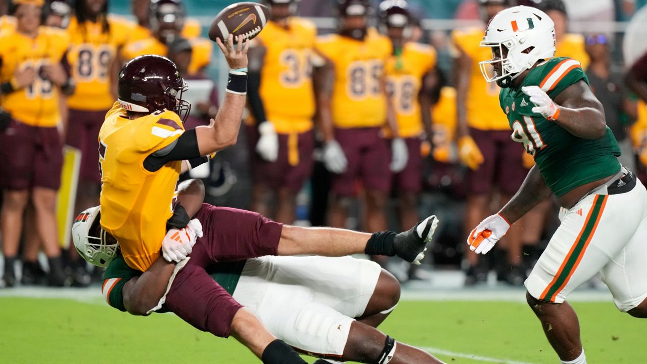 No. 22 Miami routs Bethune-Cookman 48-7