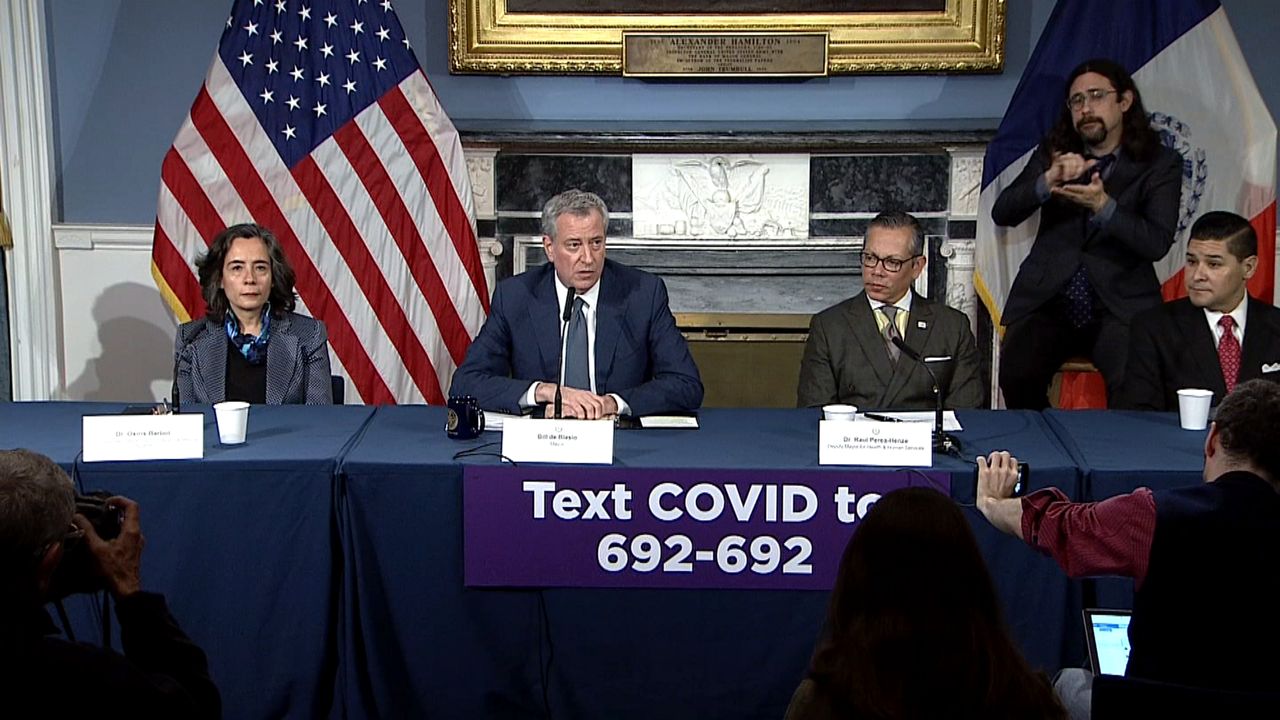 Mayor Bill de Blasio press briefing coronavirus