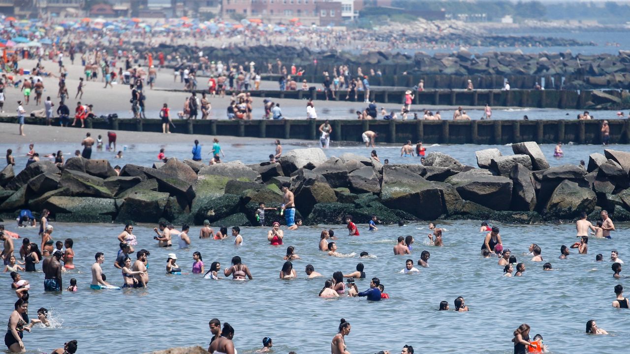 The beach at Coney Island in Brookyn on July 4, 2017. (AP Photo, File)