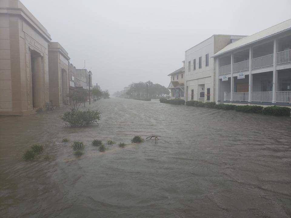 Flooding in Beaufort, NC. Picture sent in by Elizabeth Nelson.