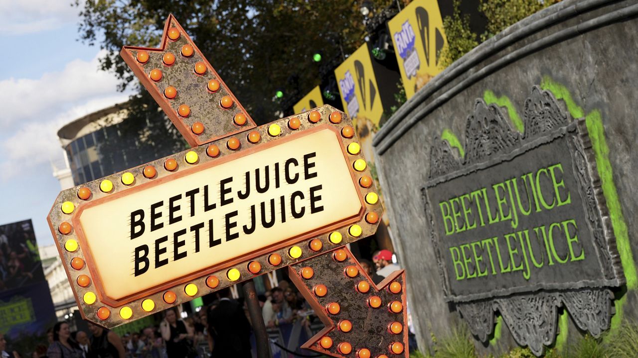 General atmosphere at the premiere of "Beetlejuice Beetlejuice" on Thursday, Aug. 29, 2024, in London. (Photo by Scott A Garfitt/Invision/AP)