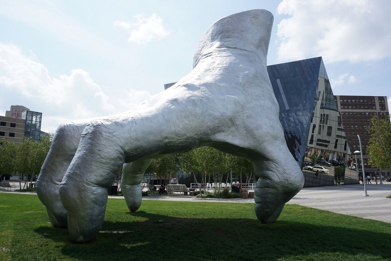 sculpture of a hand