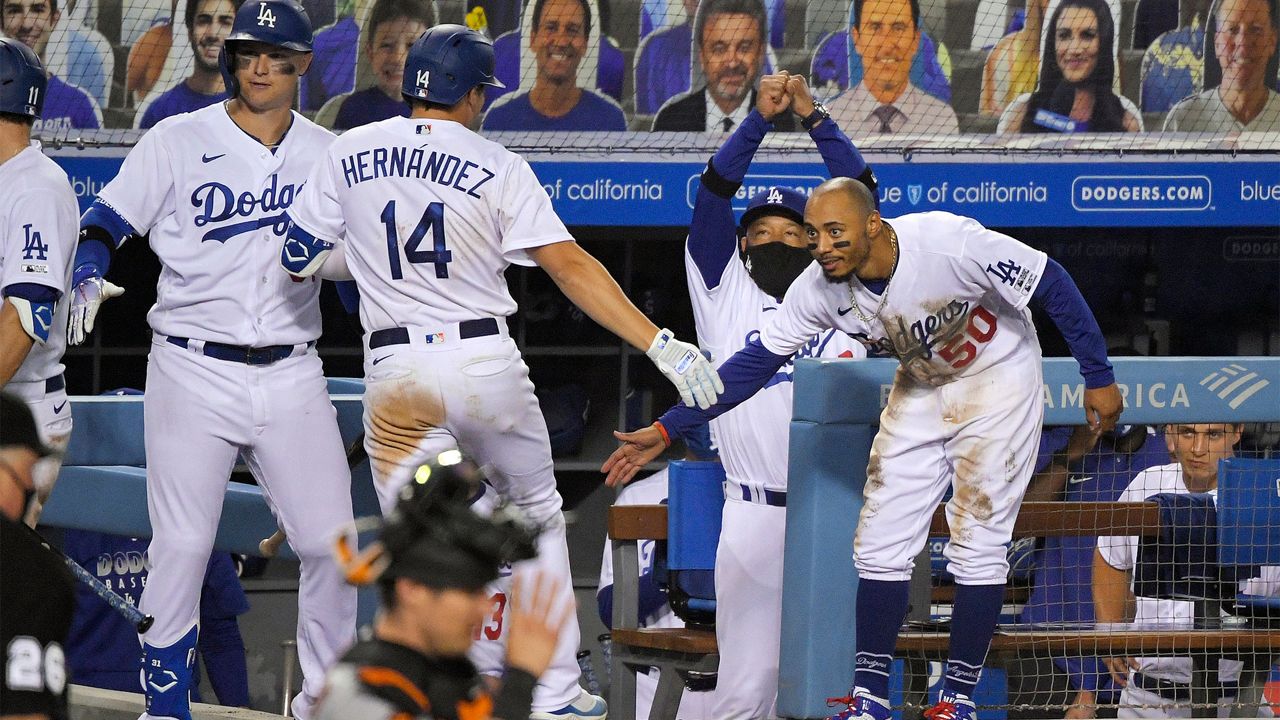 Dodgers playing the Giants