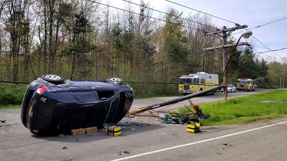 It happened while the officer was directing traffic around an accident