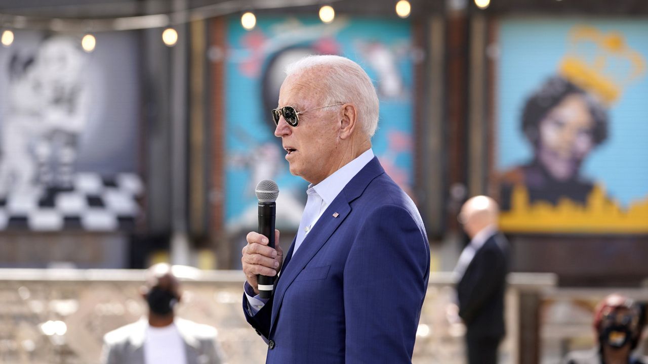 Democratic presidential candidate former Vice President Joe Biden speaks during a Biden for President Black economic summit in Charlotte, N.C.