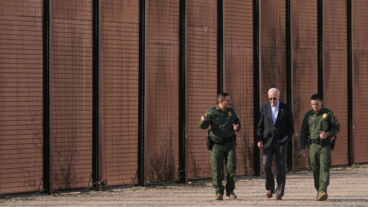 President Biden visits the U.S.-Mexico border in El Paso, Texas. (AP)