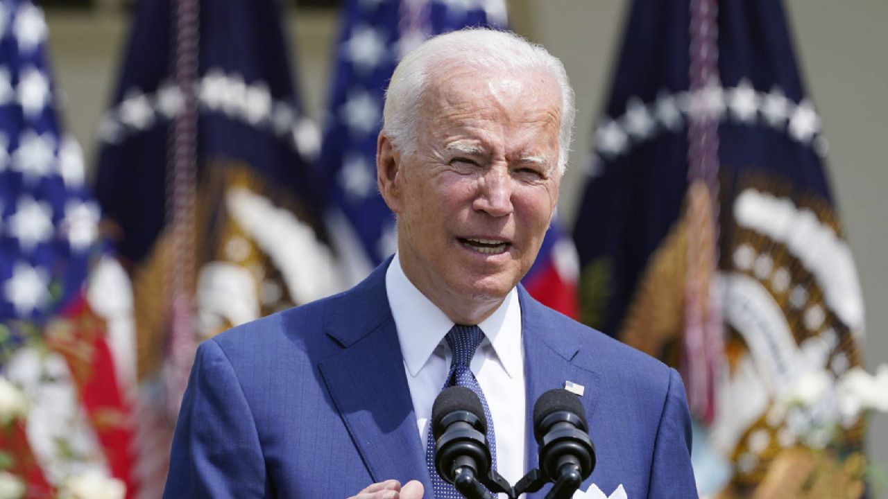 President Joe Biden speaks during an event in the Rose Garden of the White House in Washington, Monday, July 26, 2021, to highlight the bipartisan roots of the Americans with Disabilities Act and marking the law's 31st anniversary. (AP Photo/Susan Walsh)