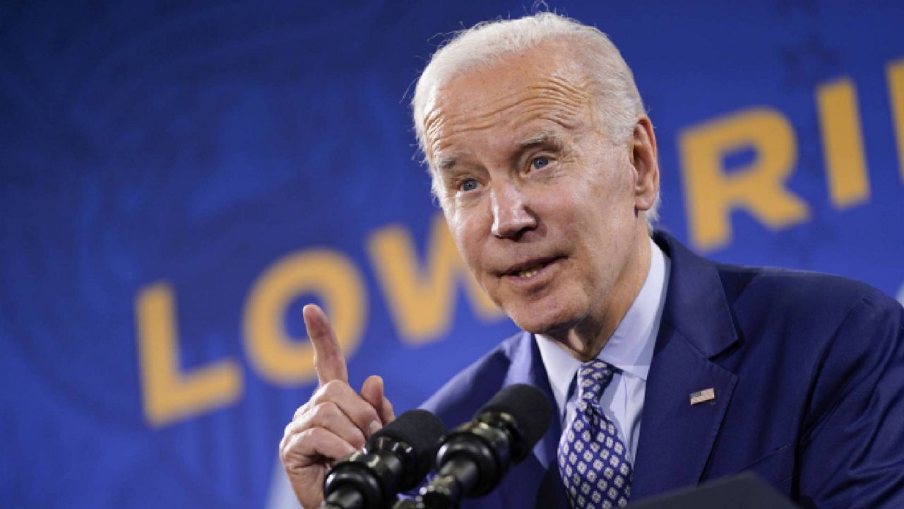 President Joe Biden speaks about his student debt relief plan at Central New Mexico Community College, Thursday, Nov. 3, 2022, in Albuquerque, N.M. (AP Photo/Patrick Semansky)