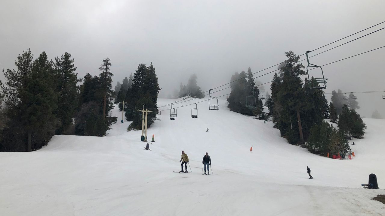 Snowmaking at Big Bear Mountain Resort