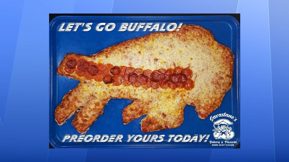 Rochesterarea bakery serving up Buffalo Bills shaped pizza