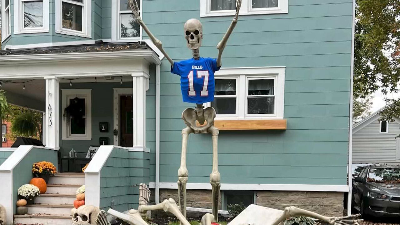 East Aurora Bills fan celebrates Halloween