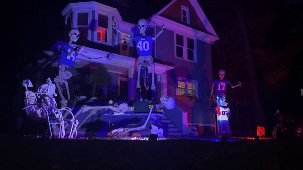 East Aurora Bills fan celebrates Halloween