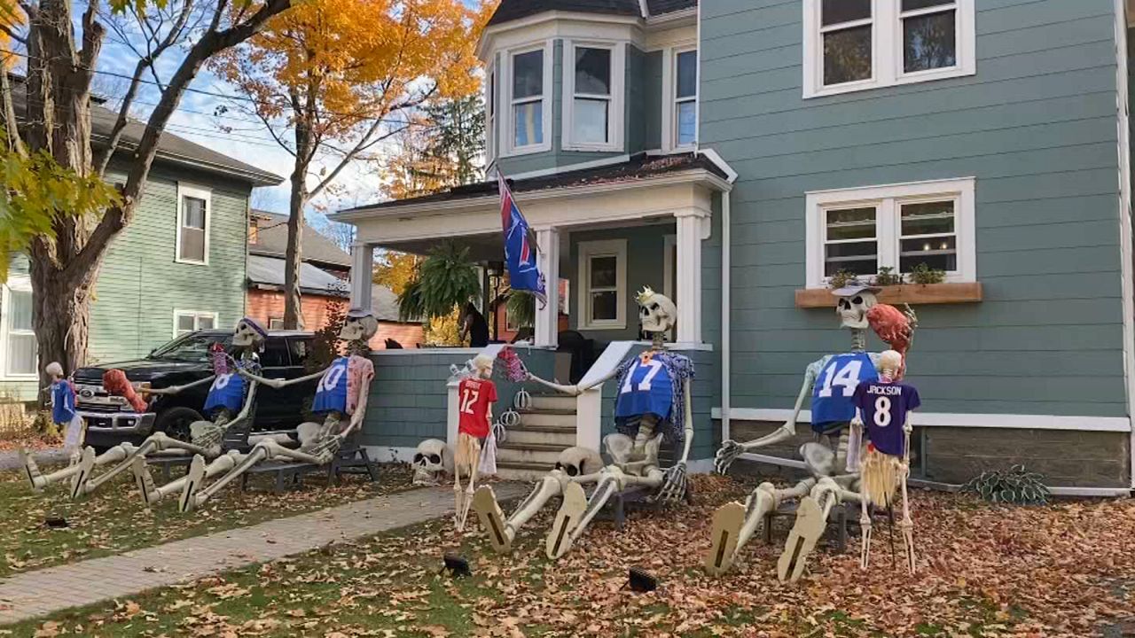 East Aurora Bills fan celebrates Halloween