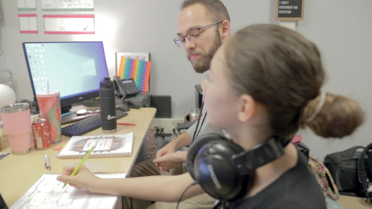 BU social work interns assisting underserved schools