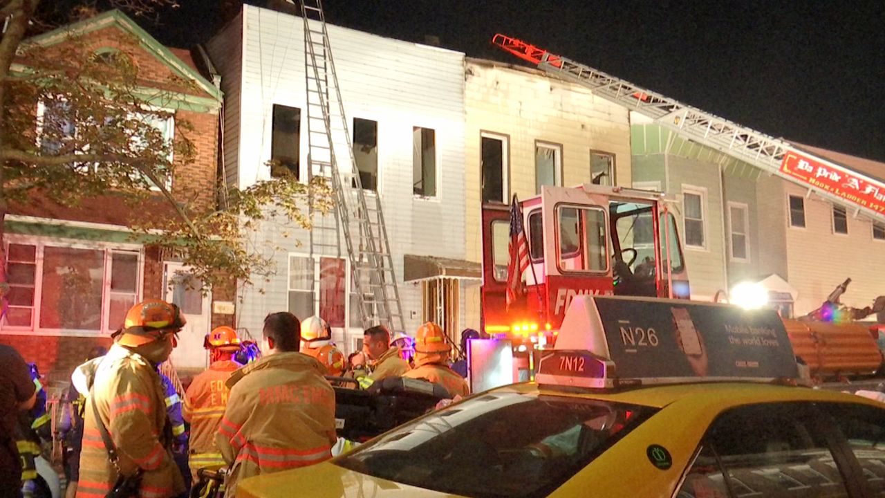 FDNY Investigates Cause of Kensington House Fire