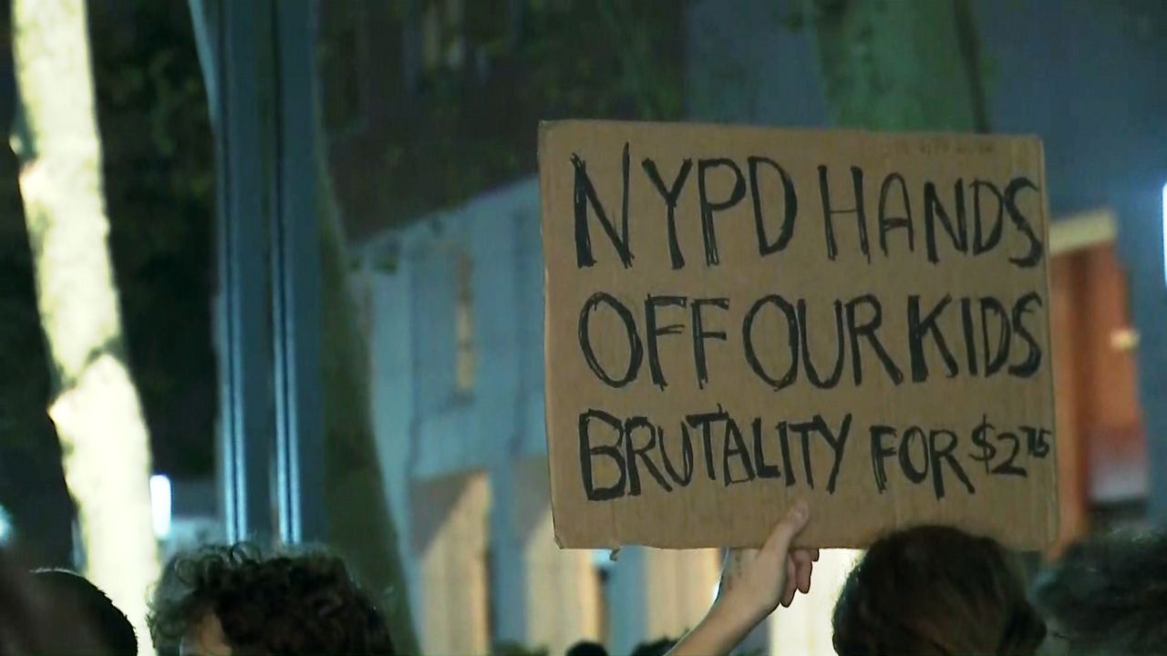 NYPD protests Downtown Brooklyn