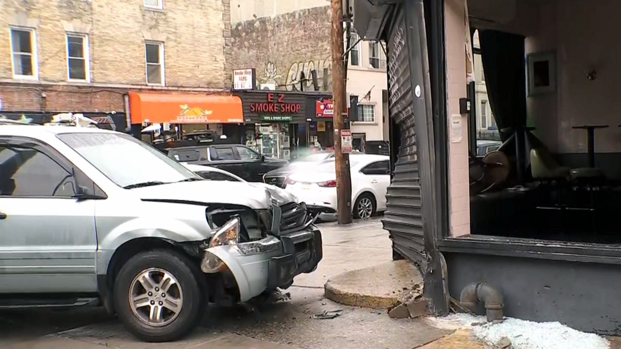 car crash Crown Heights