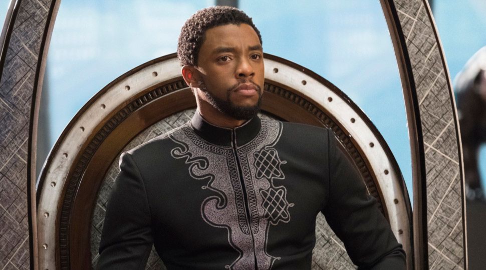 Chadwick Boseman as T'Challa in a scene from Marvel's "Black Panther." (Courtesy of Marvel Studios)