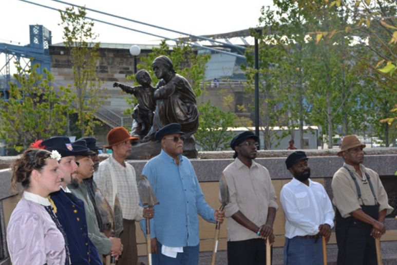 Commemoration of the 150th anniversary of Cincinnati’s Black Brigade at Smale Riverfront Park, September 2012 (Provided)