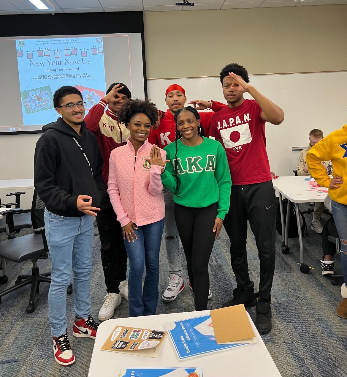 A Black fraternity and sorority at Xavier University sponsored a vision board event to encourage students to manifest their goals and aspirations. (Photo courtesy of Shanna Turner)