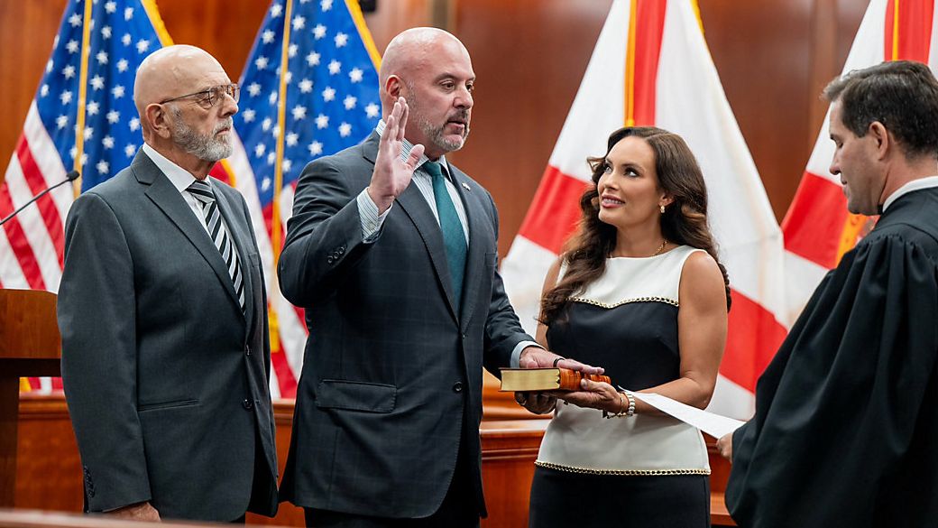 Florida Chief Financial Officer Blaise Ingoglia is sworn into office Monday in Tallahassee. (Photo: Blaise Ingoglia)