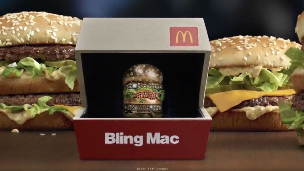 McDonald's is offering the chance to win a 18-karat gold Big Mac ring. (Courtesy: @McDonalds)