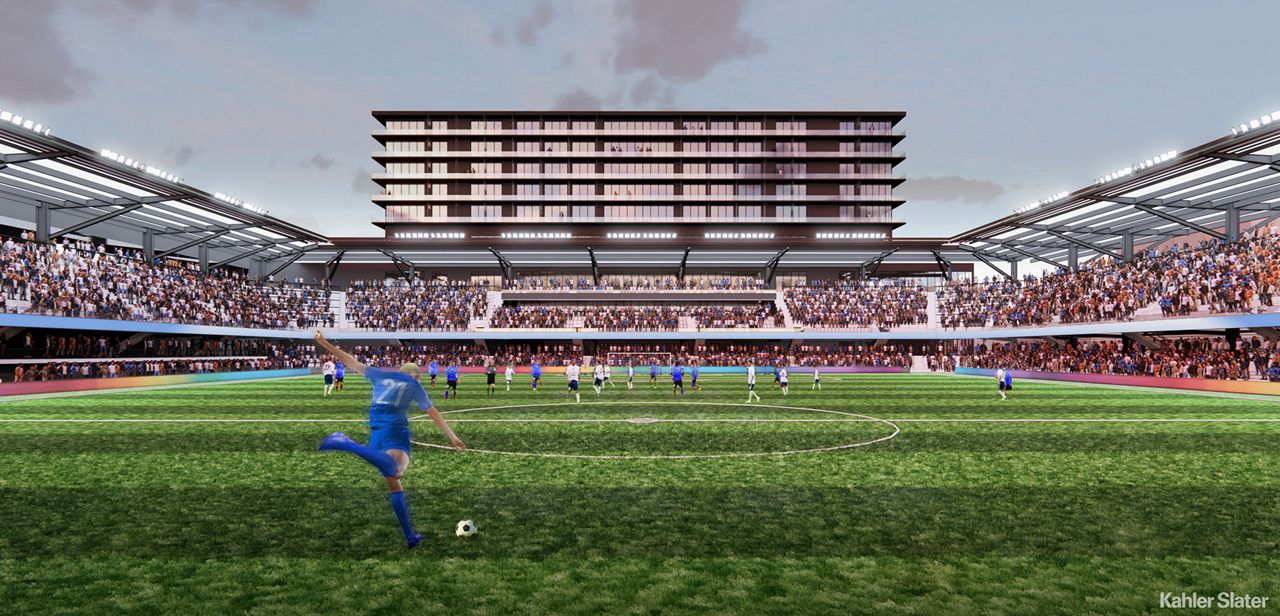 New sports and entertainment district coming to Milwaukee Marquette University soccer stadium concert venue housing
