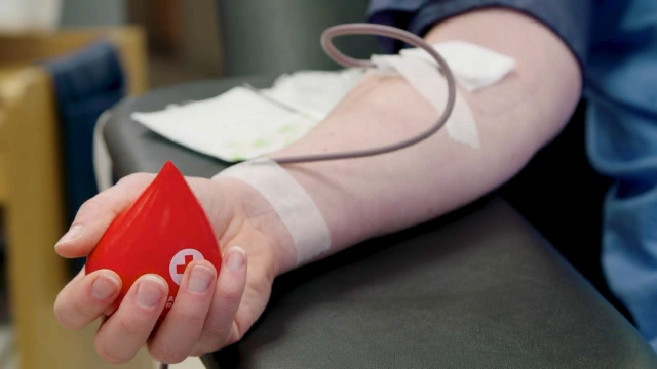 A person giving blood. (File)