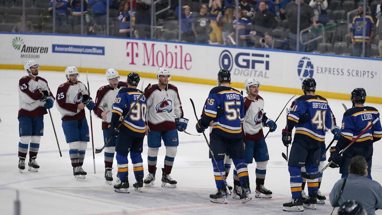 Blues goalie Jordan Binnington out for rest of series vs. Avs