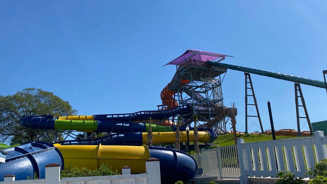 Rapids Racer and Wahoo Remix are now open at Adventure Island water park. (Spectrum News/Ashley Carter)