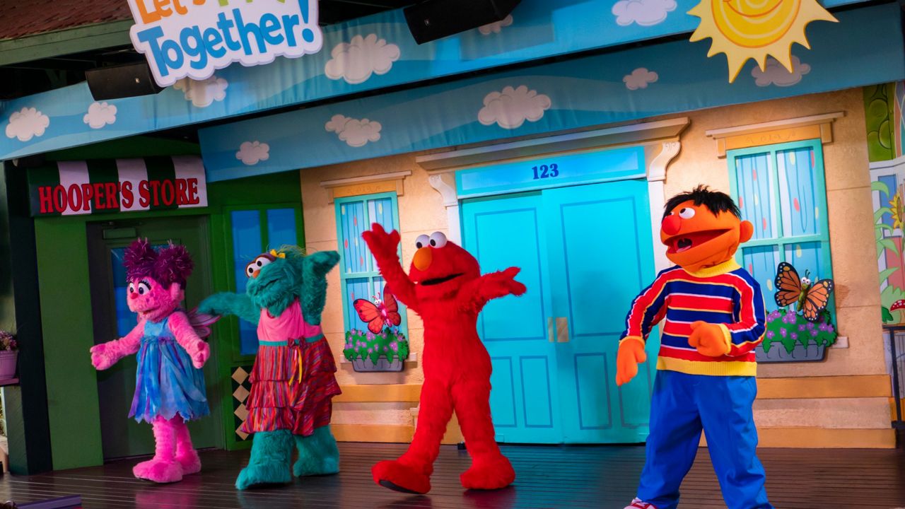 Sesame Street characters performing in the "Let's Play Together" show during Sesame Street Kids' Weekends at Busch Gardens Tampa Bay. (Busch Gardens/File)