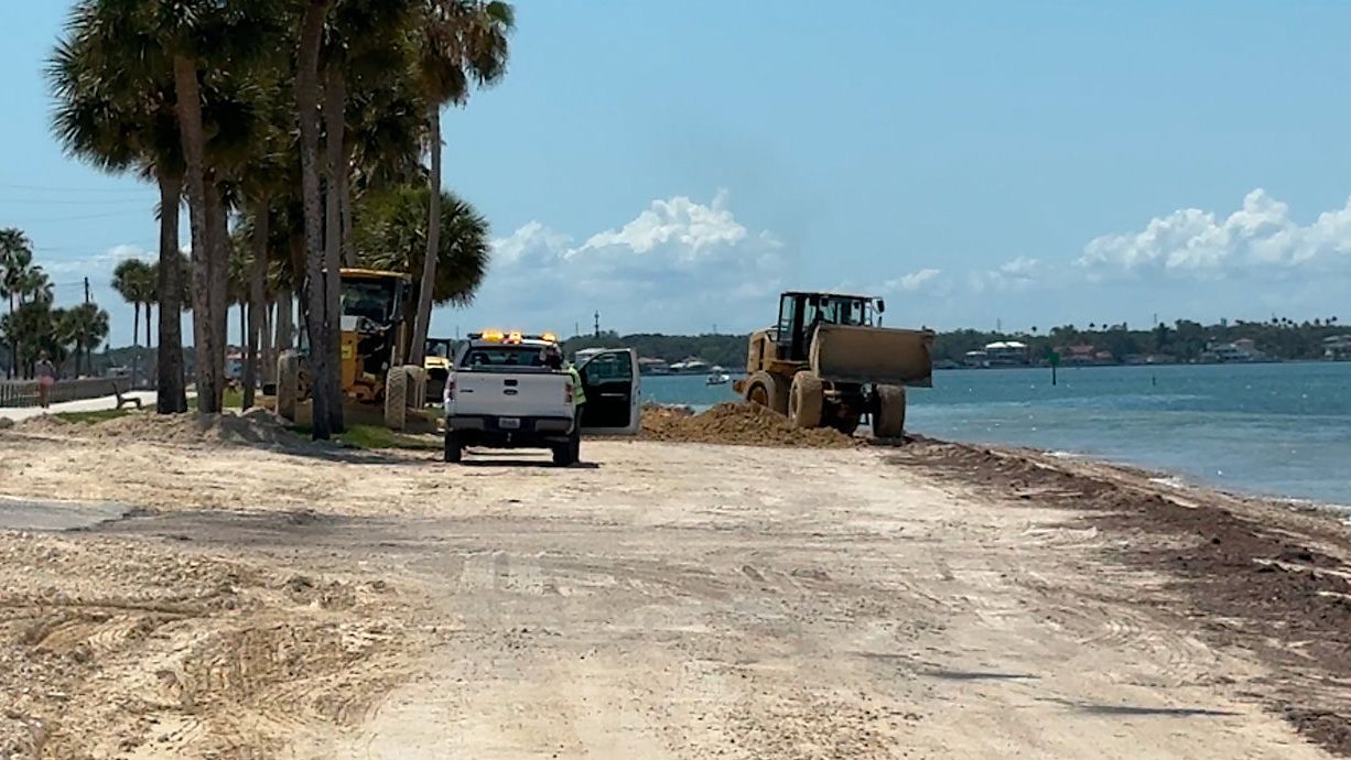 Dunedin Causeway beach repairs now underway after 2024 storm damage