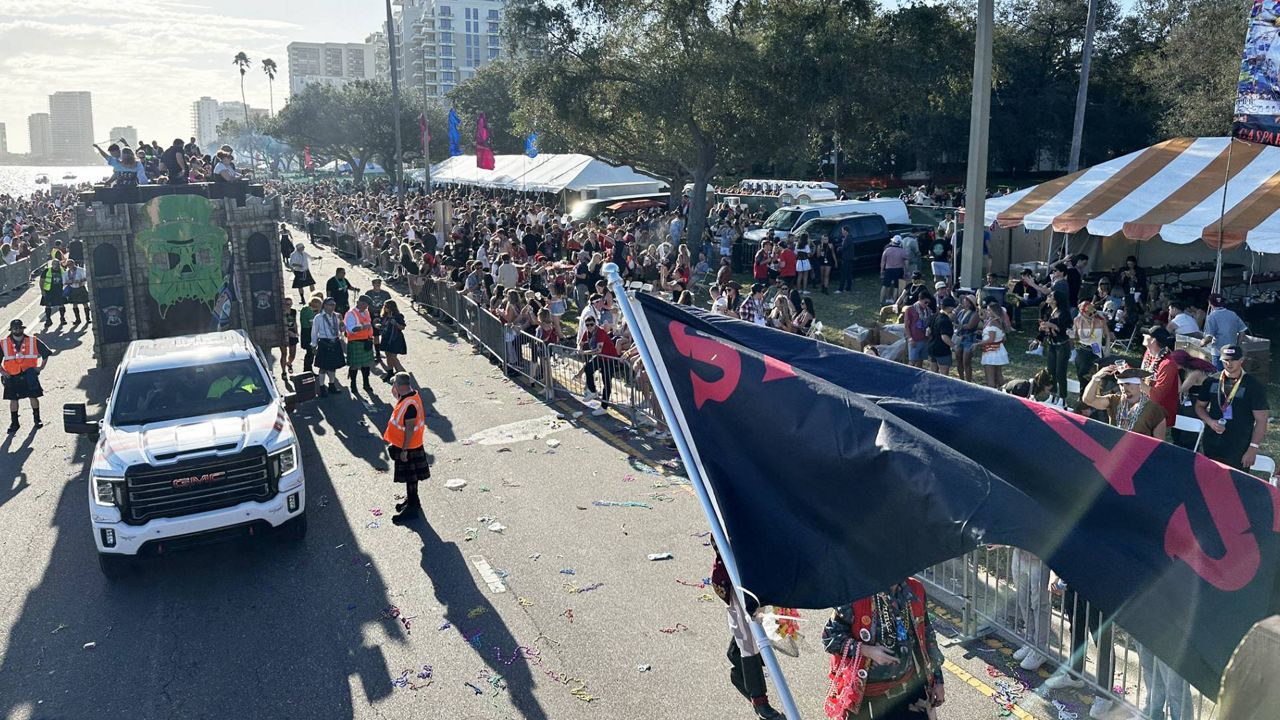 The Gasparilla Pirate Fest in Tampa on Jan. 27, 2024. (Spectrum News/Bobby Collins)