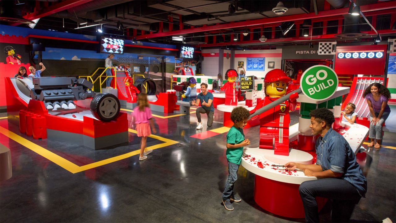 Legoland Florida will add a Ferrari-themed build experience at its theme park in spring 2024. (Photo: Legoland Florida)