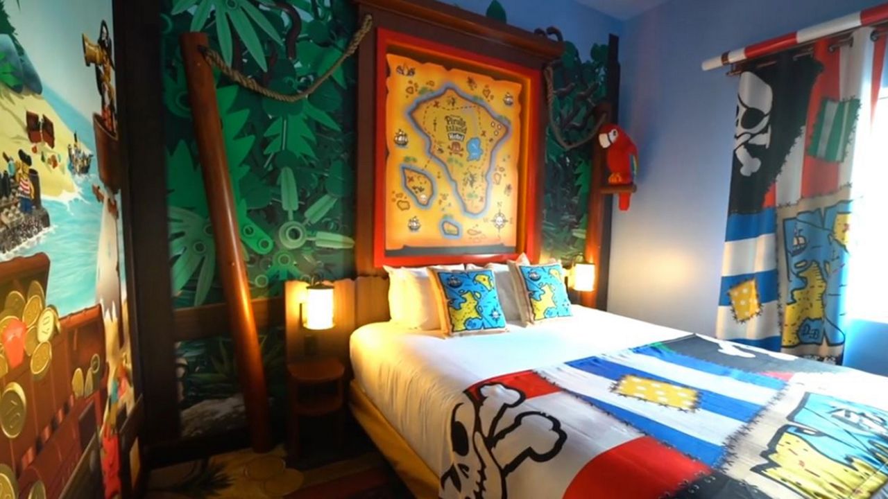 Legoland Florida has launched a Pirate Island Hotel Giveaway, with the grand prize winner getting four theme park tickets and a stay at the Legoland Pirate Island Hotel. (Courtesy of Legoland Florida)