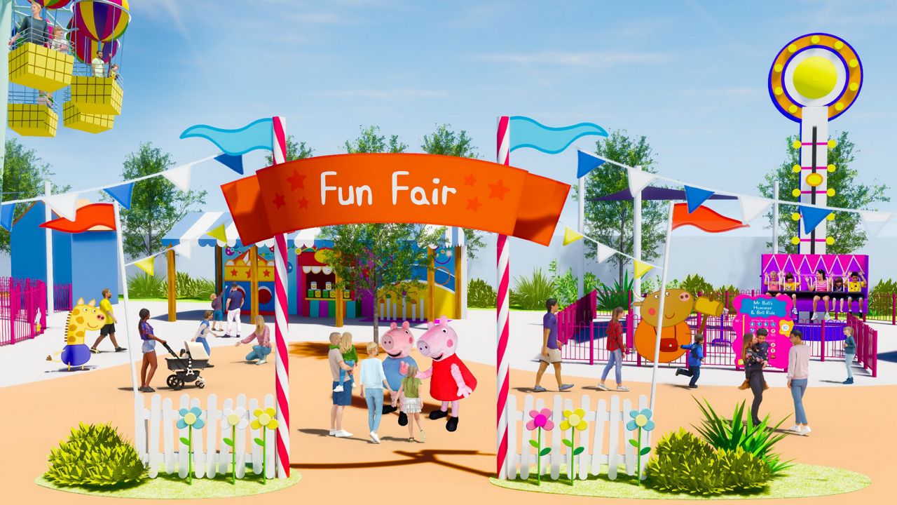 Concept art for the new Peppa Pig theme park coming to Legoland Florida in 2022. (Courtesy of Legoland Florida)