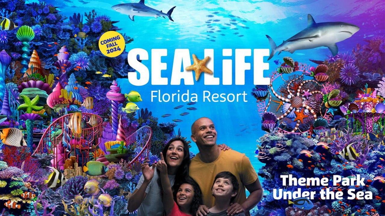 Artwork for Sea Life Florida, a new aquarium opening at Legoland Florida Resort next year. (Photo: Legoland Florida)