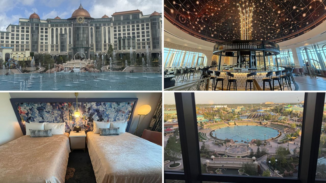 The new Universal Helios Grand Hotel, located at Epic Universe in Orlando, Fla. (Spectrum News)