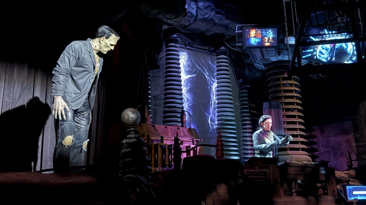 Monsters Unchained: The Frankenstein Experiment in Dark Universe at Universal Orlando's new Epic Universe theme park. (Spectrum News)